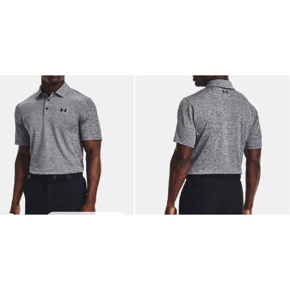 Under Armour Men's 2XL  UA Playoff 3.0 Polo Shirt Black Gray - Picture 1 of 9